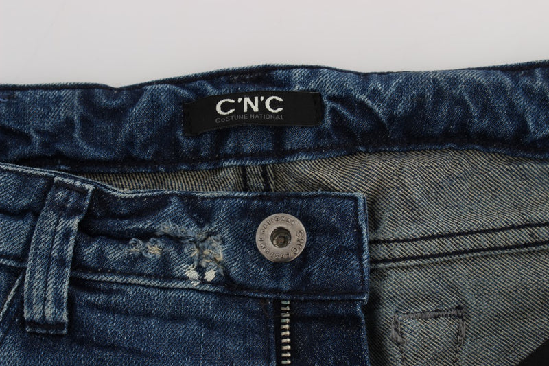 Chic Blue Regular Fit Denim Costume National