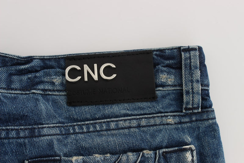 Chic Blue Regular Fit Denim Costume National