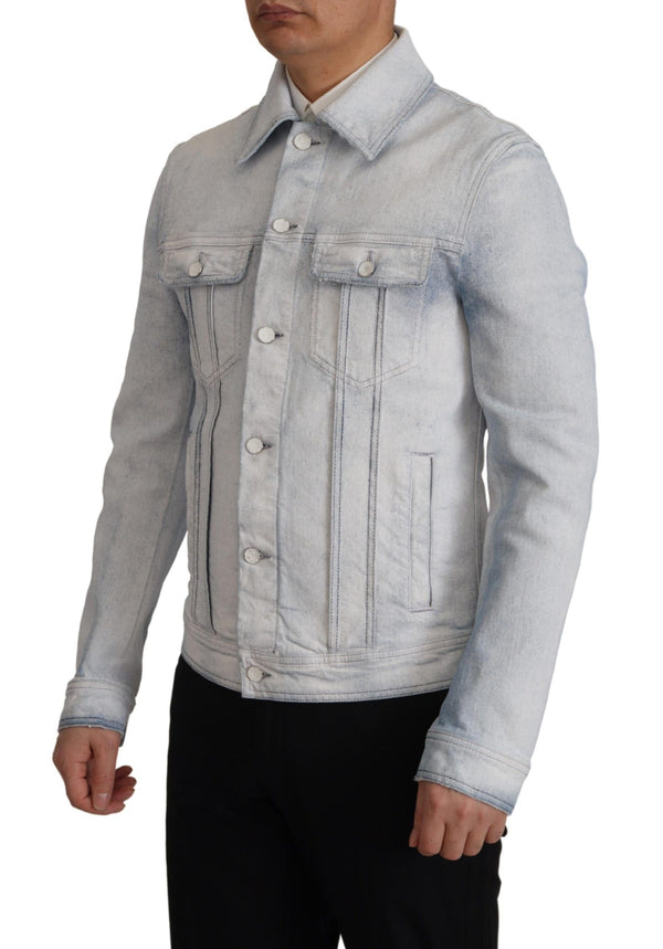 Elegant Light Blue Denim Jacket Dolce & Gabbana