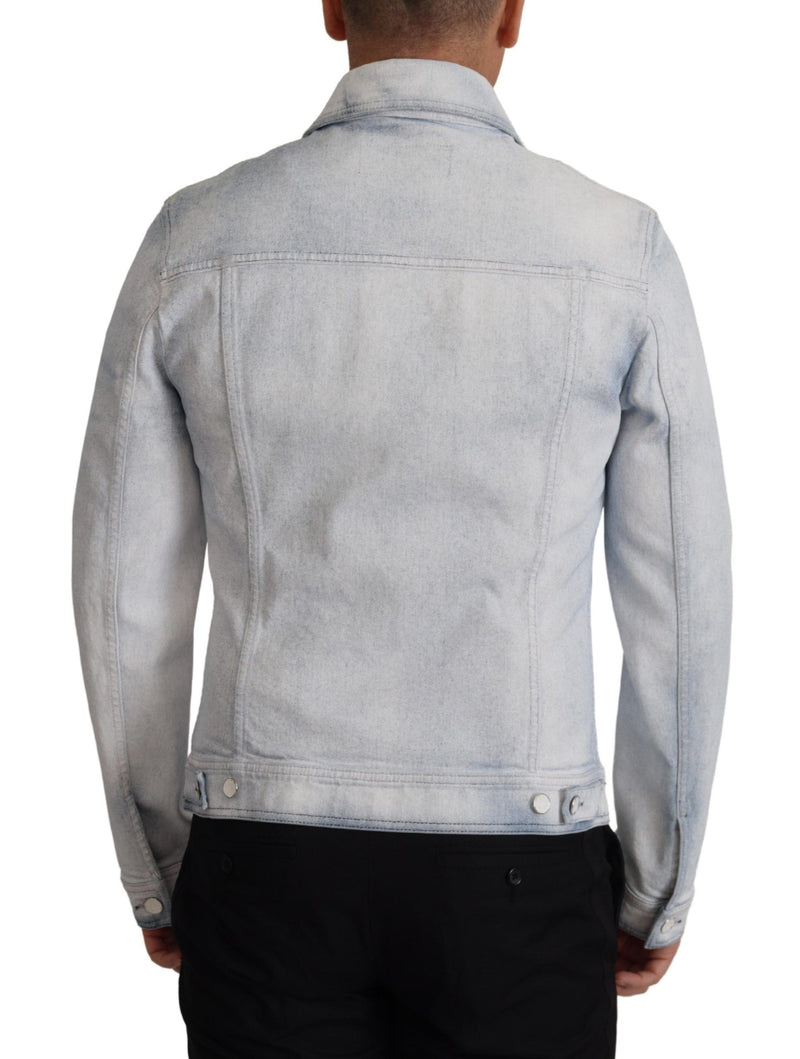 Elegant Light Blue Denim Jacket Dolce & Gabbana