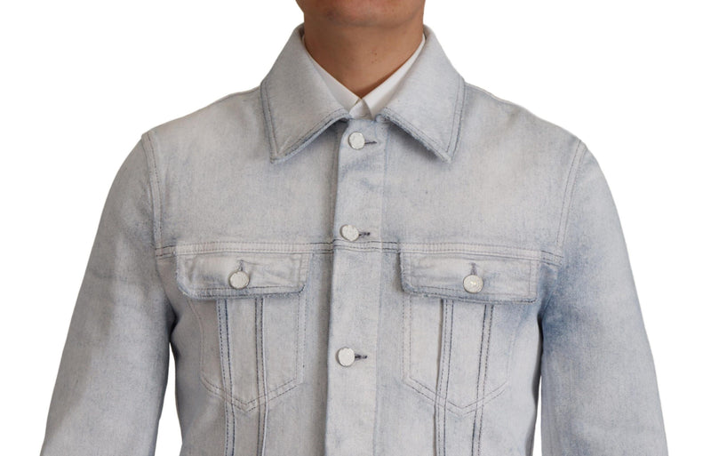 Elegant Light Blue Denim Jacket Dolce & Gabbana