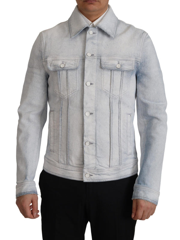 Elegant Light Blue Denim Jacket Dolce & Gabbana