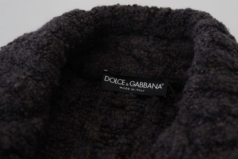 Elegant Double-Breasted Wool-Cashmere Coat Dolce & Gabbana