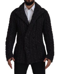 Elegant Double-Breasted Wool-Cashmere Coat Dolce & Gabbana