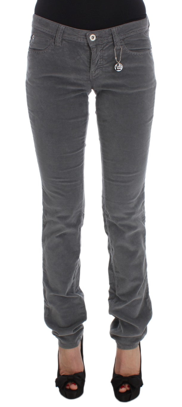 Sleek Super Slim Gray Jeans Costume National