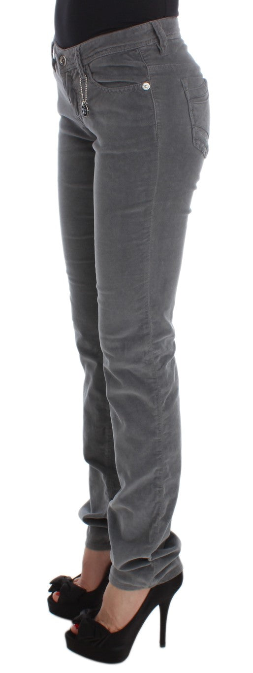 Sleek Super Slim Gray Jeans Costume National