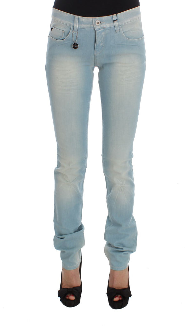 Chic Super Slim Blue Jeans Costume National