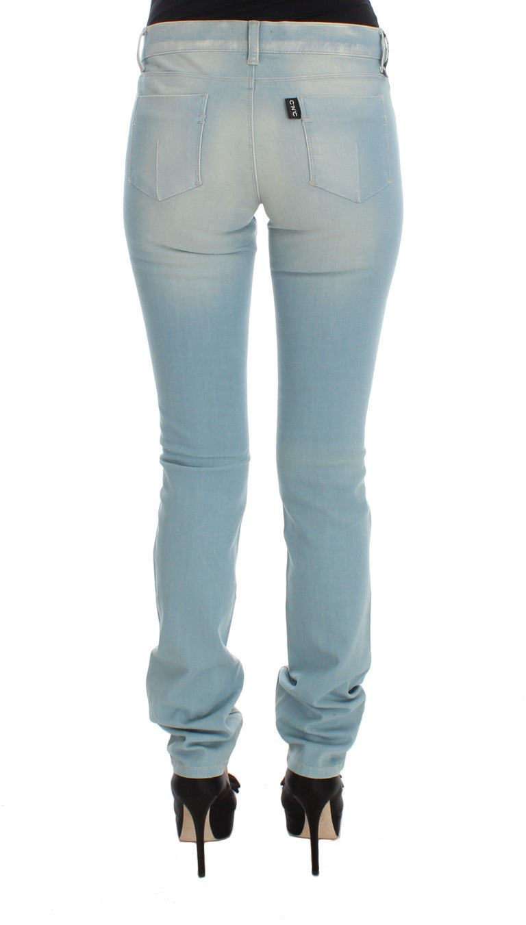 Chic Super Slim Blue Jeans Costume National