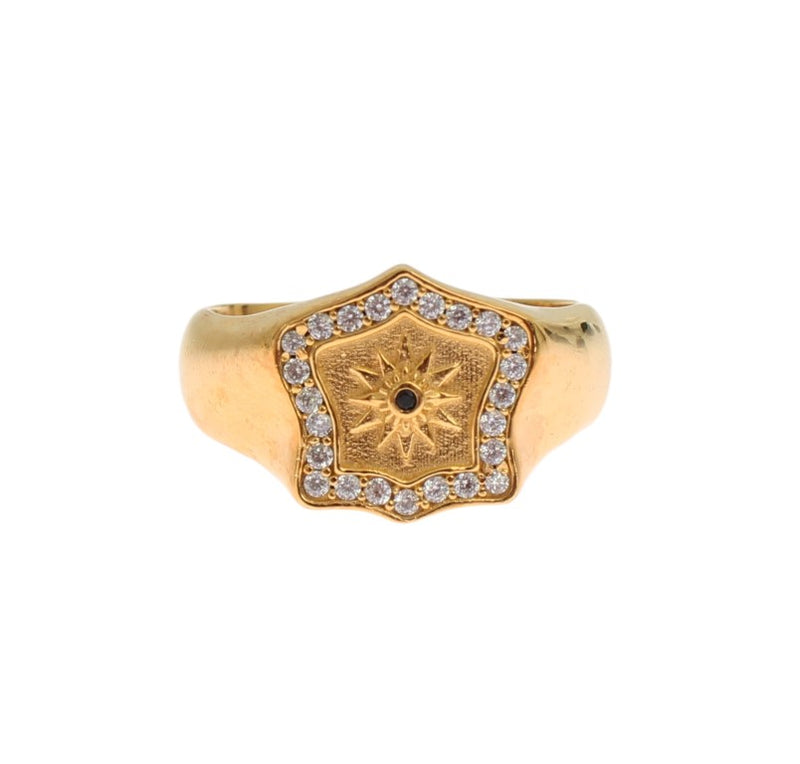 Elegant Men's Gold Plated Silver Ring Nialaya