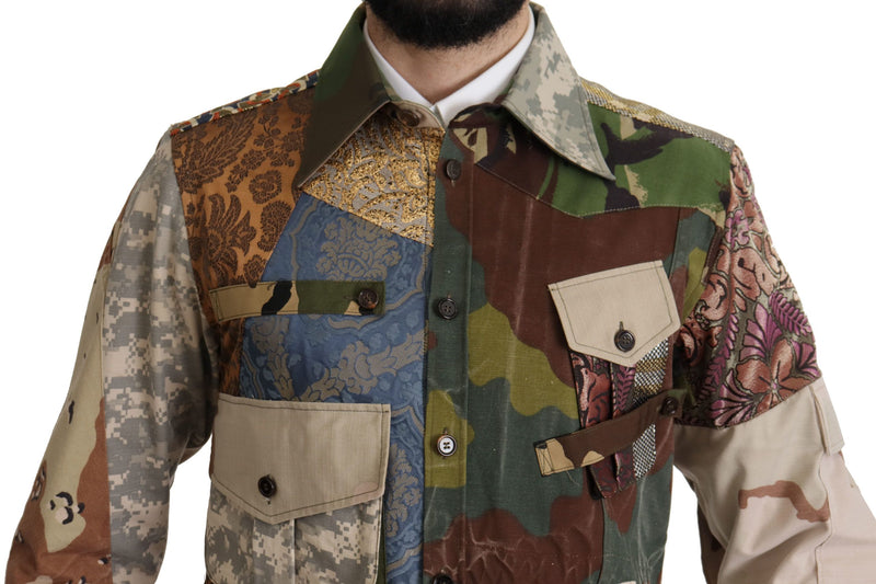 Patchwork Camouflage Casual Shirt Dolce & Gabbana