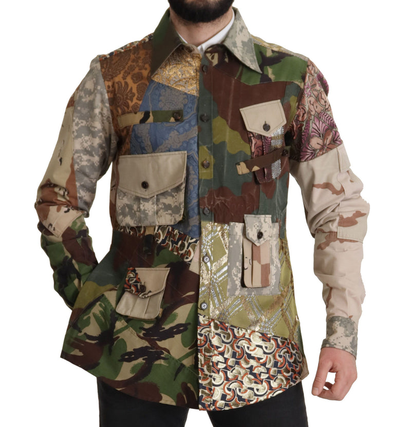 Patchwork Camouflage Casual Shirt Dolce & Gabbana