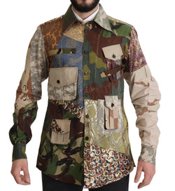 Patchwork Camouflage Casual Shirt Dolce & Gabbana