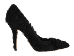 Elegant Pumps in Luxe Xiangao Fur Leather Dolce & Gabbana