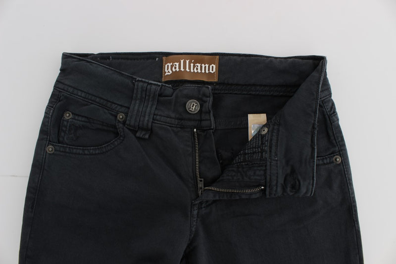 Elegant Slim Fit Bootcut Denim Jeans John Galliano