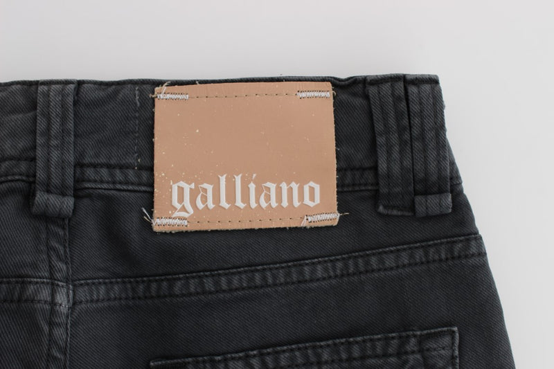 Elegant Slim Fit Bootcut Denim Jeans John Galliano