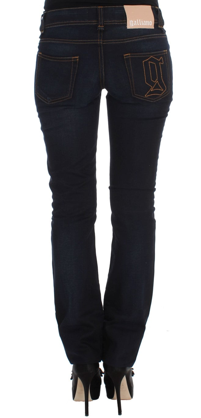 Elegant Slim Fit Designer Jeans John Galliano