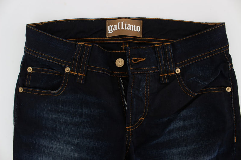 Elegant Slim Fit Designer Jeans John Galliano