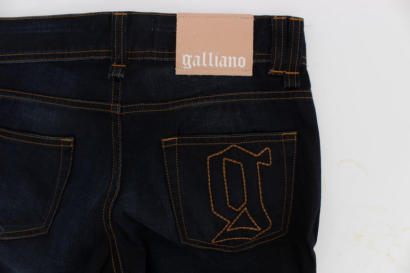 Elegant Slim Fit Designer Jeans John Galliano