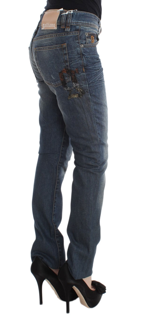 Chic Slim Fit Blue Jeans John Galliano