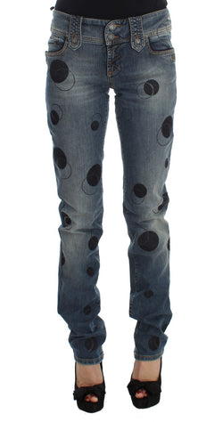 Chic Slim Fit Bootcut Jeans in Blue Wash John Galliano