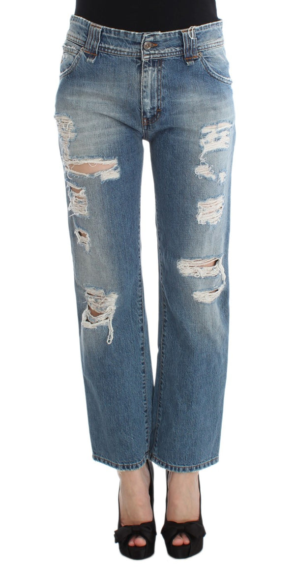 Chic Boyfriend Blue Wash Jeans John Galliano