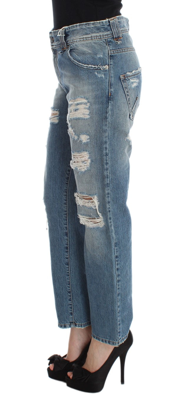 Chic Boyfriend Blue Wash Jeans John Galliano