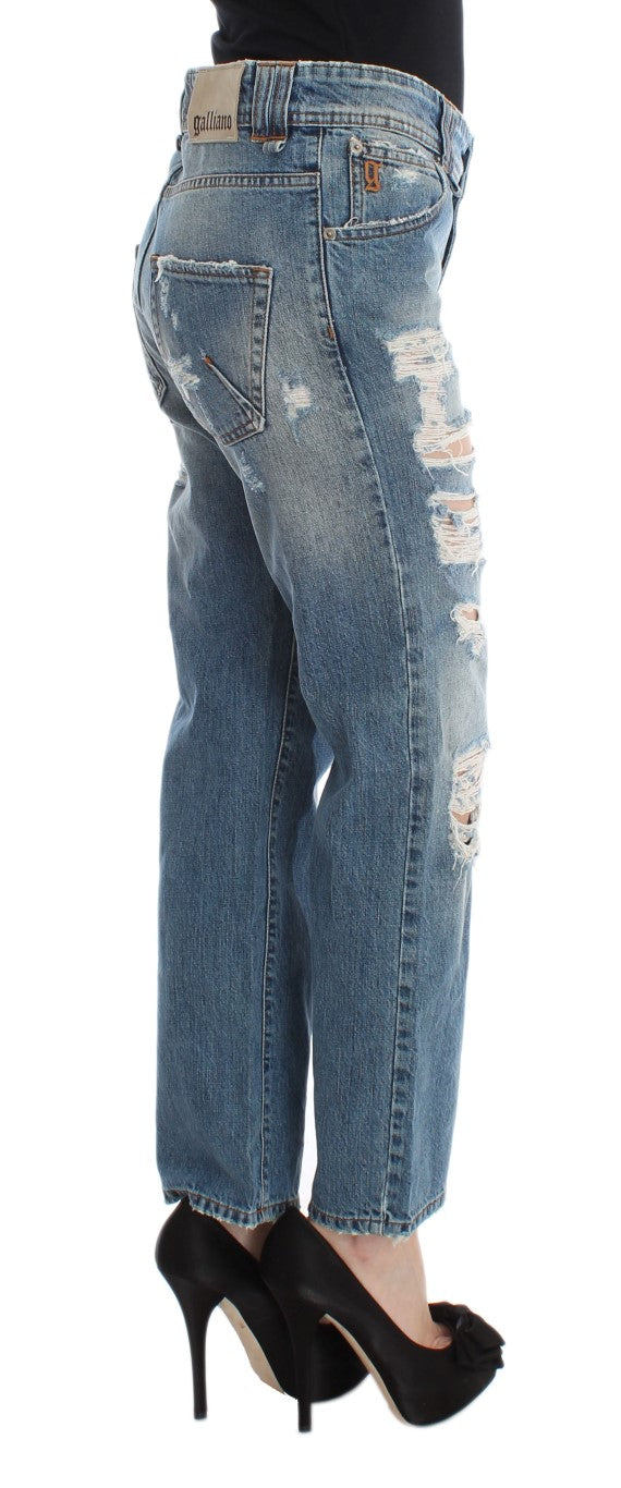 Chic Boyfriend Blue Wash Jeans John Galliano