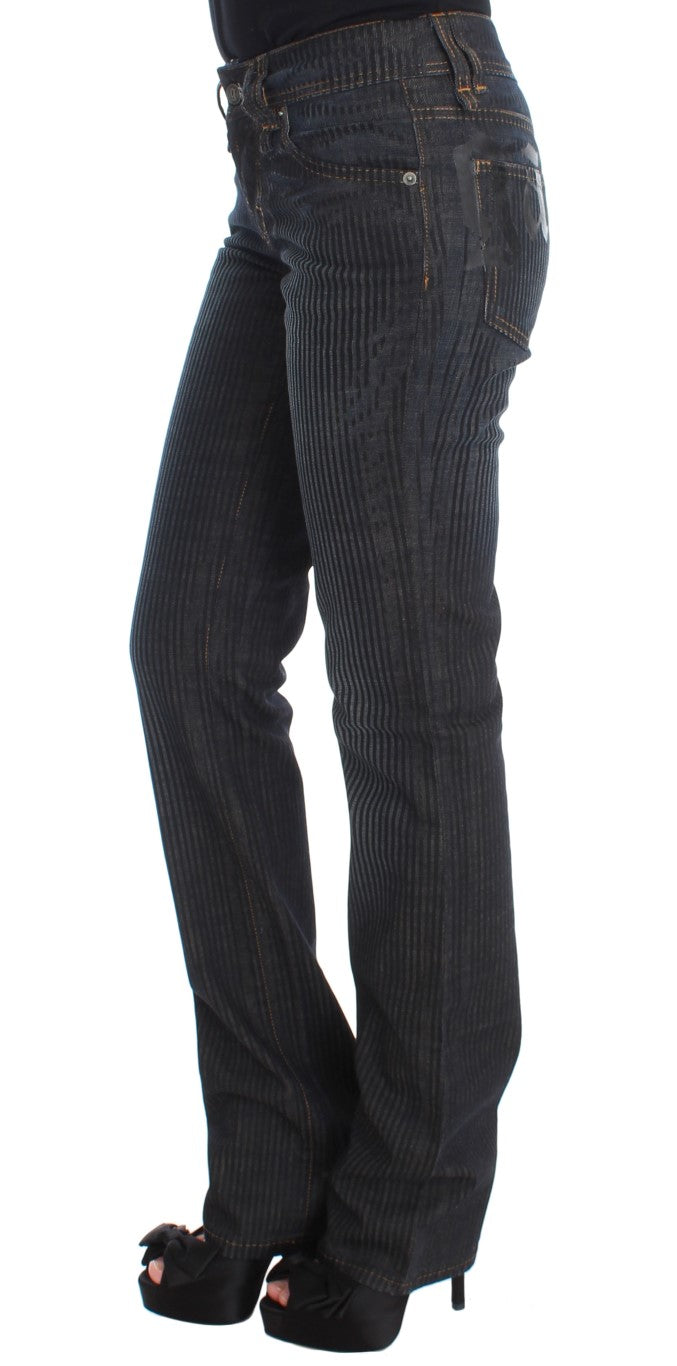 Chic Slim Fit Bootcut Designer Jeans John Galliano