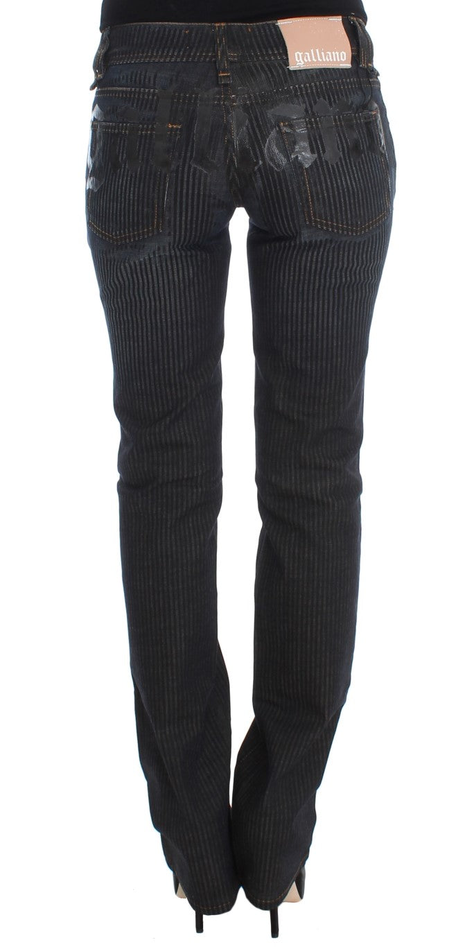 Chic Slim Fit Bootcut Designer Jeans John Galliano