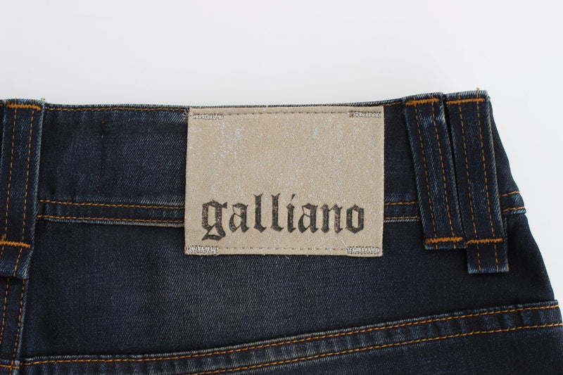 Chic Boyfriend Fit Blue Jeans John Galliano