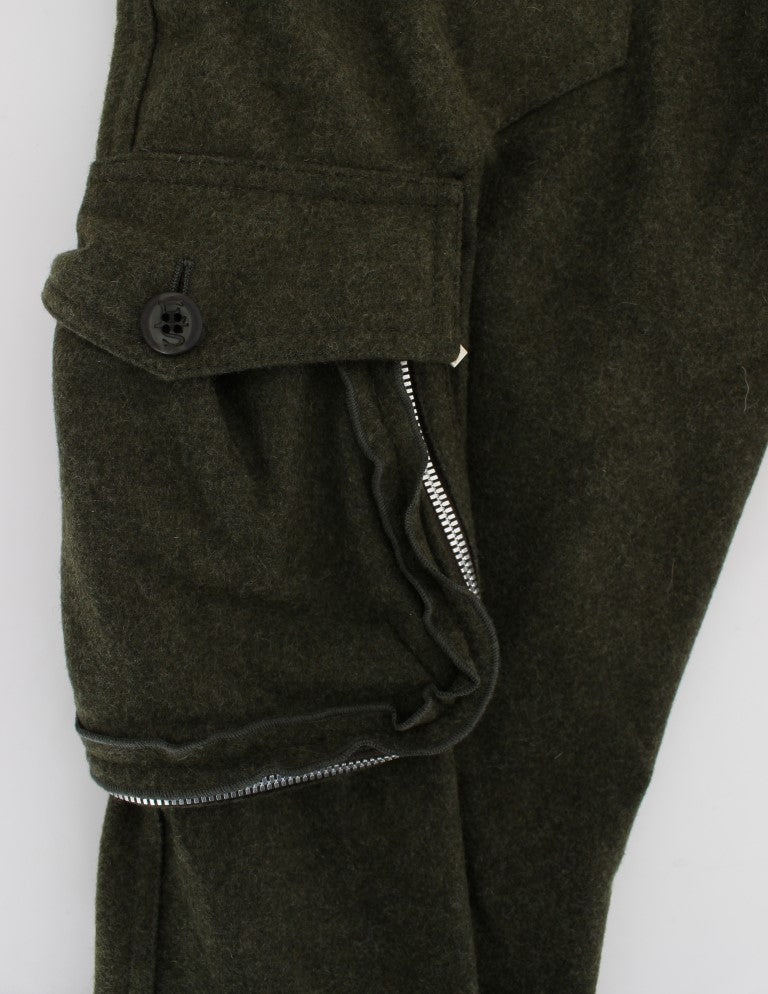 Chic Green Cargo Pants for Effortless Style Ermanno Scervino