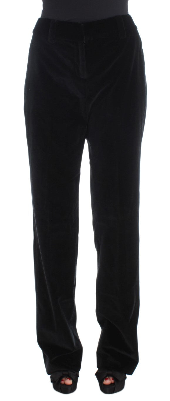 Elegant Black Straight Fit Jeans Ermanno Scervino