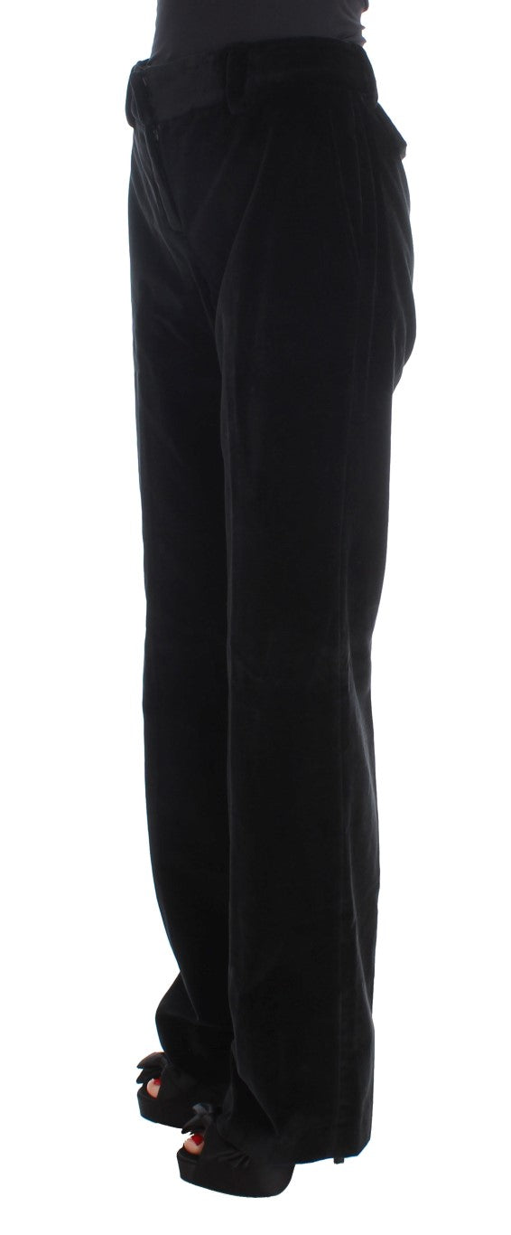 Elegant Black Straight Fit Jeans Ermanno Scervino