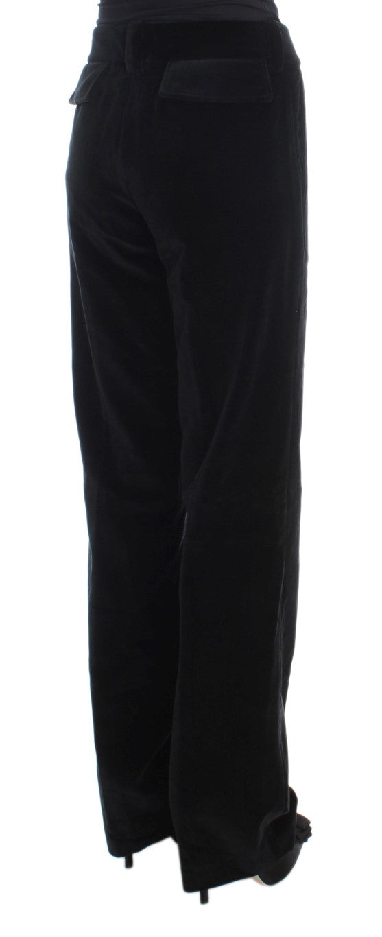 Elegant Black Straight Fit Jeans Ermanno Scervino