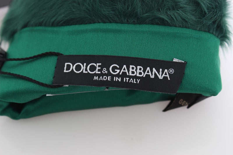 Elegant Elbow-Length Leather Gloves Dolce & Gabbana