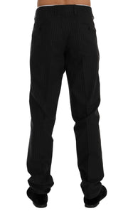 Elegant Striped Straight Fit Dress Trousers Dolce & Gabbana