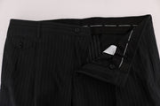 Elegant Striped Straight Fit Dress Trousers Dolce & Gabbana