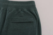 Elegant Green Cashmere Sport Pants Dolce & Gabbana