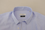 Elegant Light Blue Dress Shirt Versace Collection