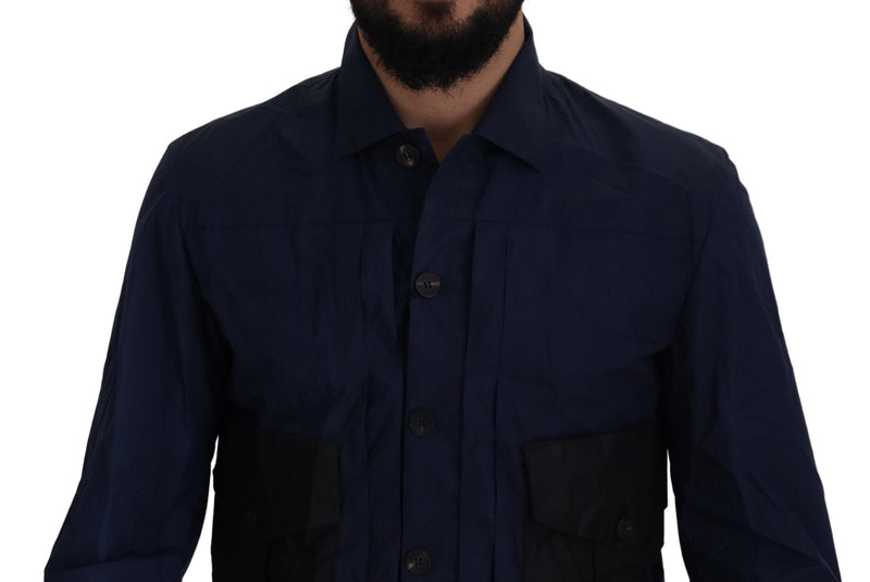 Svelte Dark Blue Cotton Shirt Dsquared²