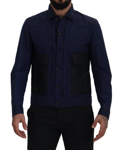 Svelte Dark Blue Cotton Shirt Dsquared²