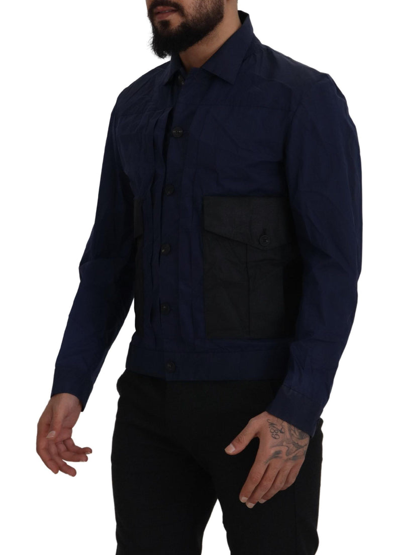 Svelte Dark Blue Cotton Shirt Dsquared²