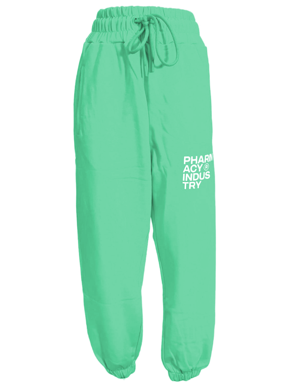 Chic Drawstring Sweatpants in Lush Green Pharmacy Industry