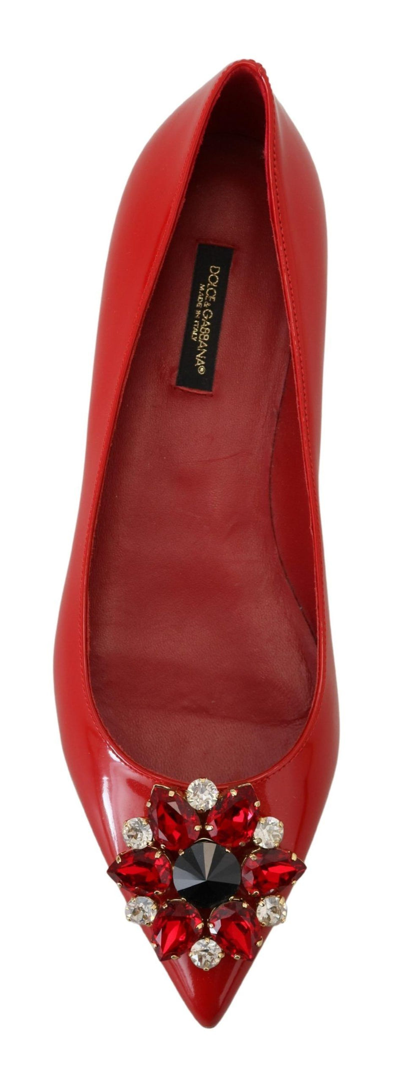 Red Suede Crystal Loafers - Exquisite Elegance Dolce & Gabbana
