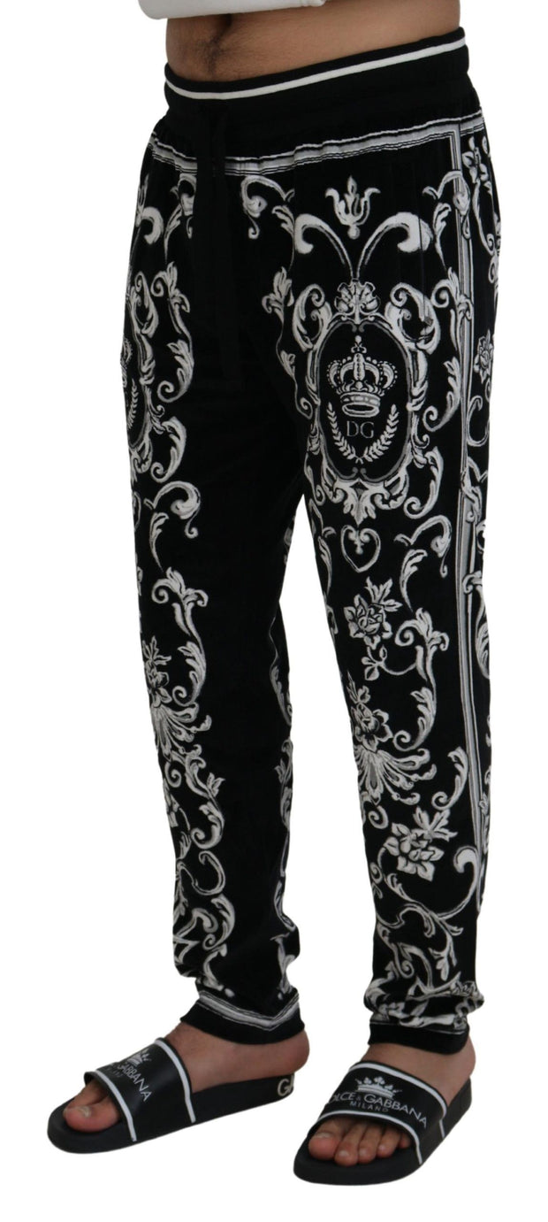 Baroque Patterned Casual Sweatpants Dolce & Gabbana