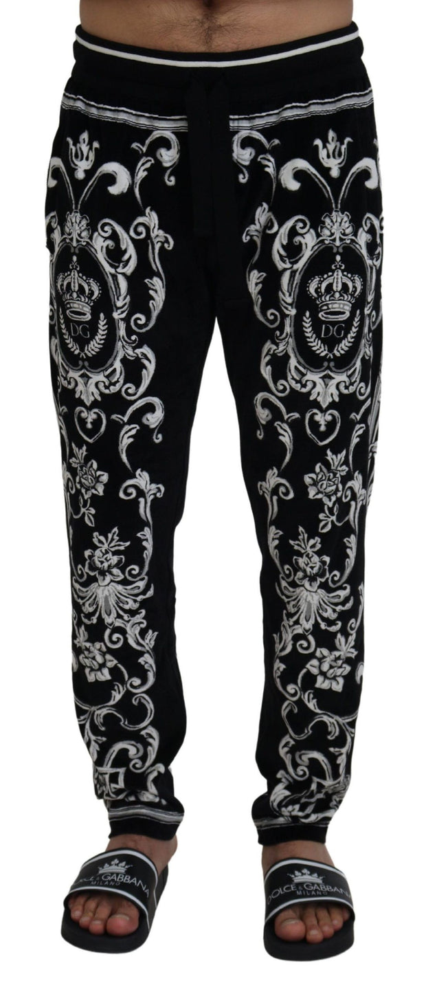 Baroque Patterned Casual Sweatpants Dolce & Gabbana