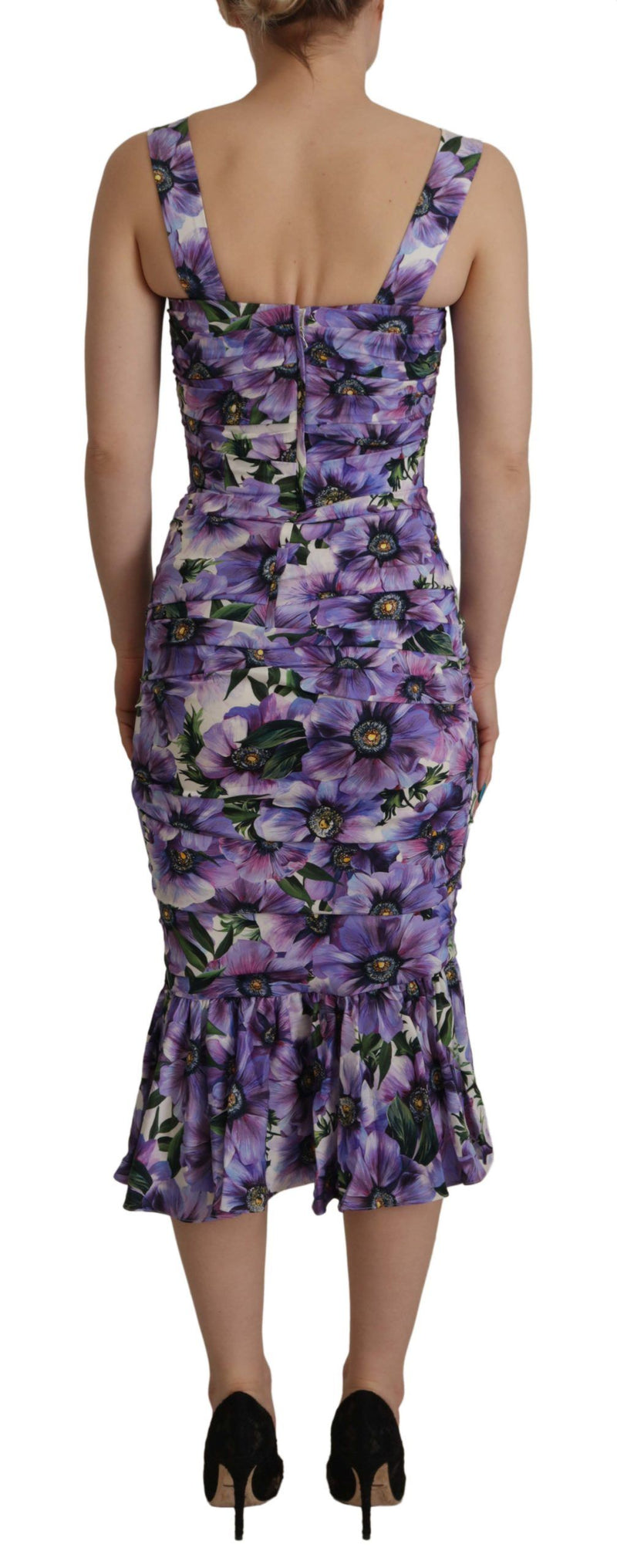 Floral Elegance Midi Sheath Dress Dolce & Gabbana