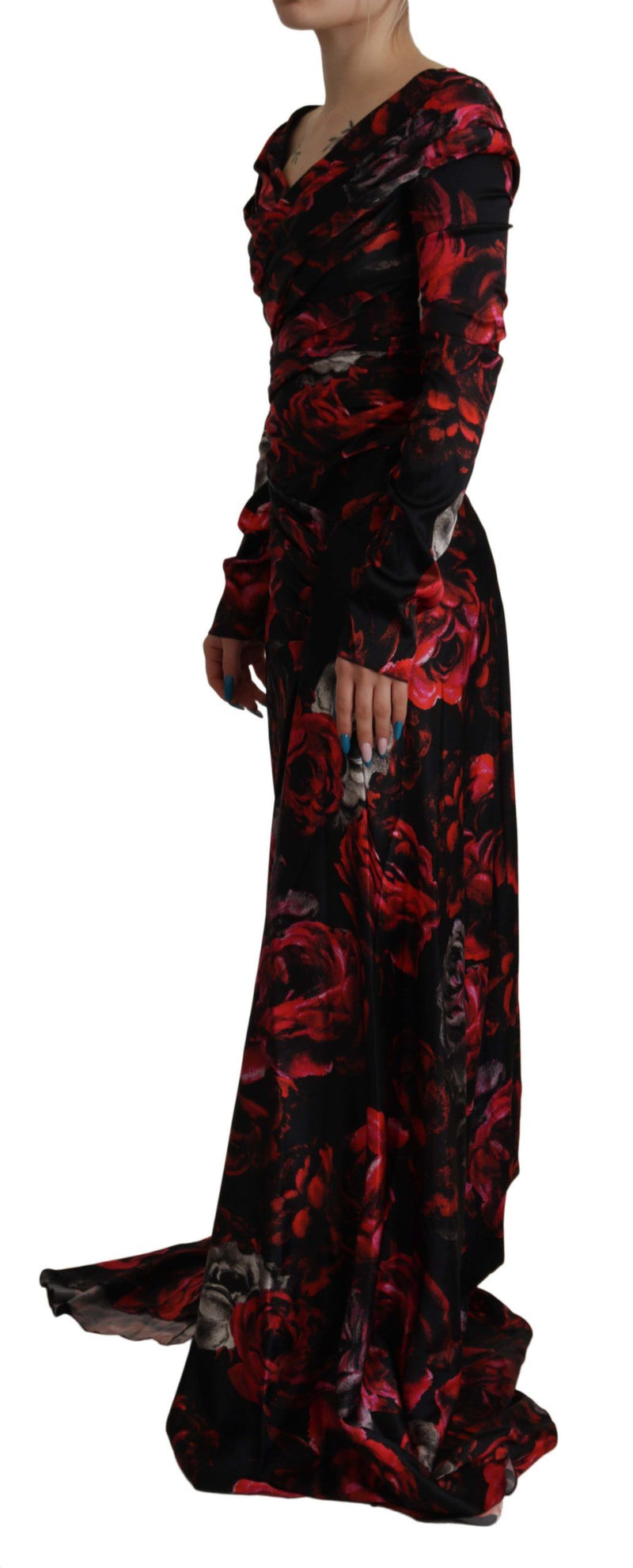 Elegant Floral A-Line Sheath Dress Dolce & Gabbana