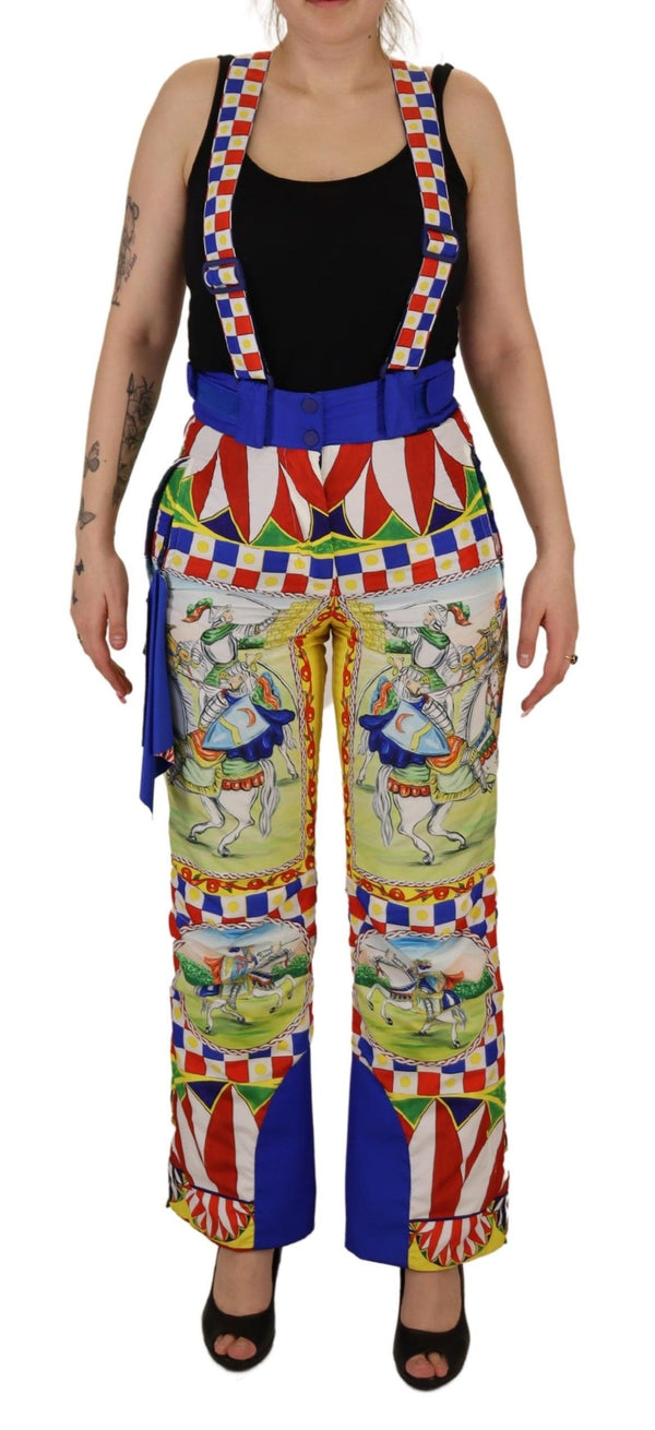 Multicolor High Waist Snow Pants Dolce & Gabbana