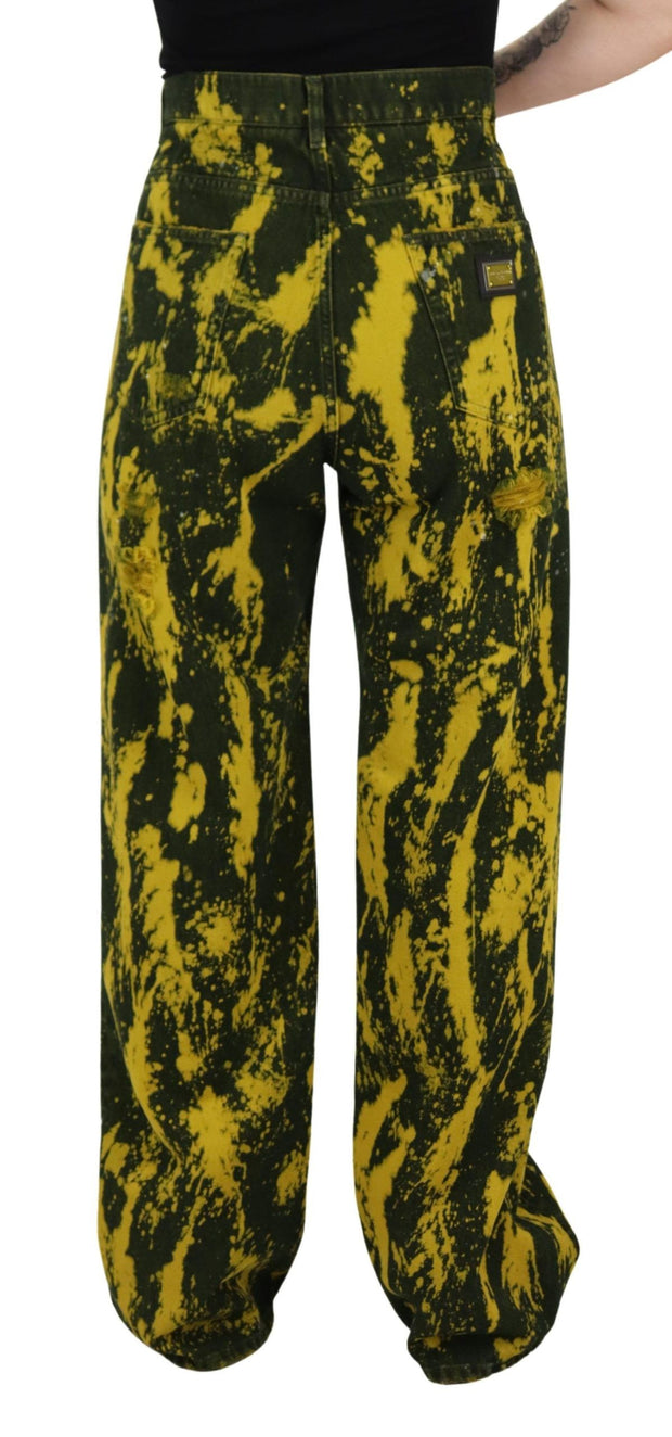 Sunshine Yellow High Waist Denim Dolce & Gabbana